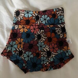 Handmade Floral High-Waisted Shorts